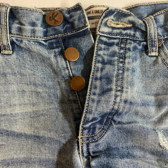 OneTeaspoon Juliettes high waist Coastal Cowgirl curved hem.Size 26 - Picture 6 of 12